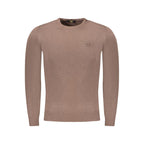Brown Viscose Men Sweater