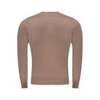 Brown Viscose Men Sweater