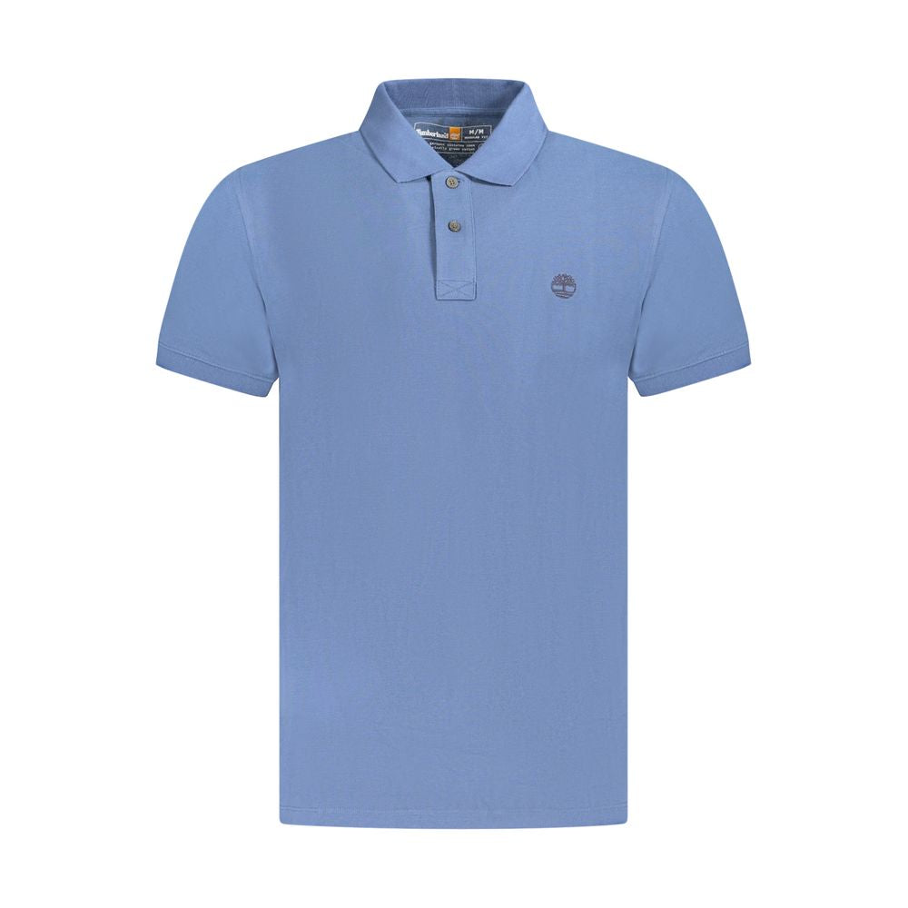 Timberland Blue Cotton Men Polo Shirt Timberland