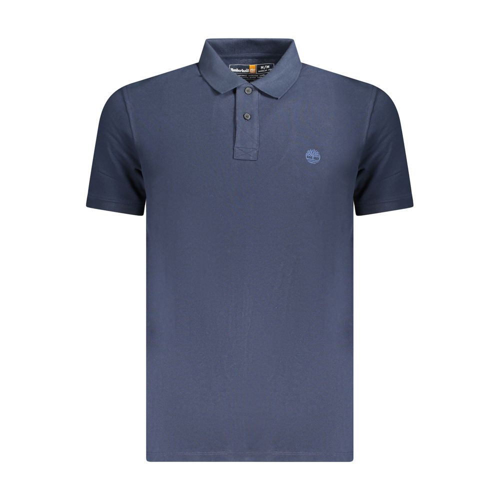 Timberland Blue Cotton Men Polo Shirt Timberland