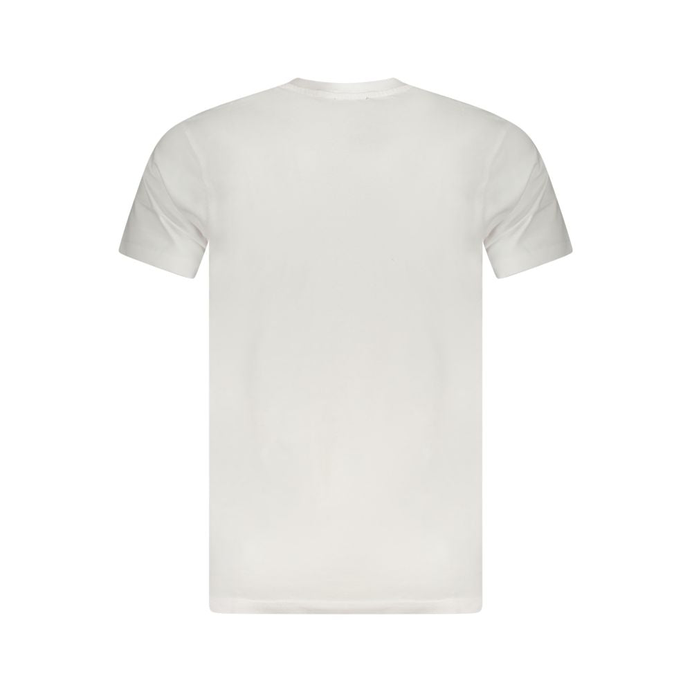 White Cotton Men T-Shirt