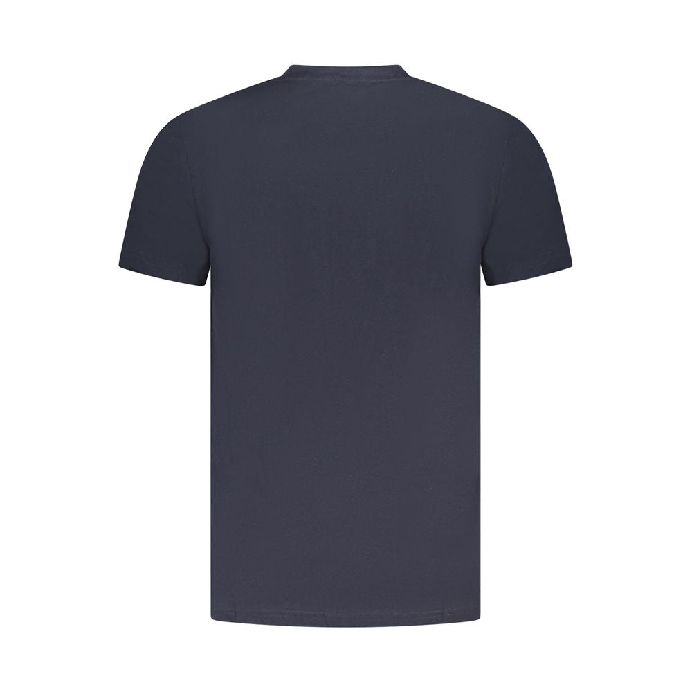 T-shirt bleu en coton pour homme