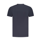 T-shirt bleu en coton pour homme