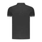 Polo homme en coton noir