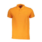 Polo homme en coton orange