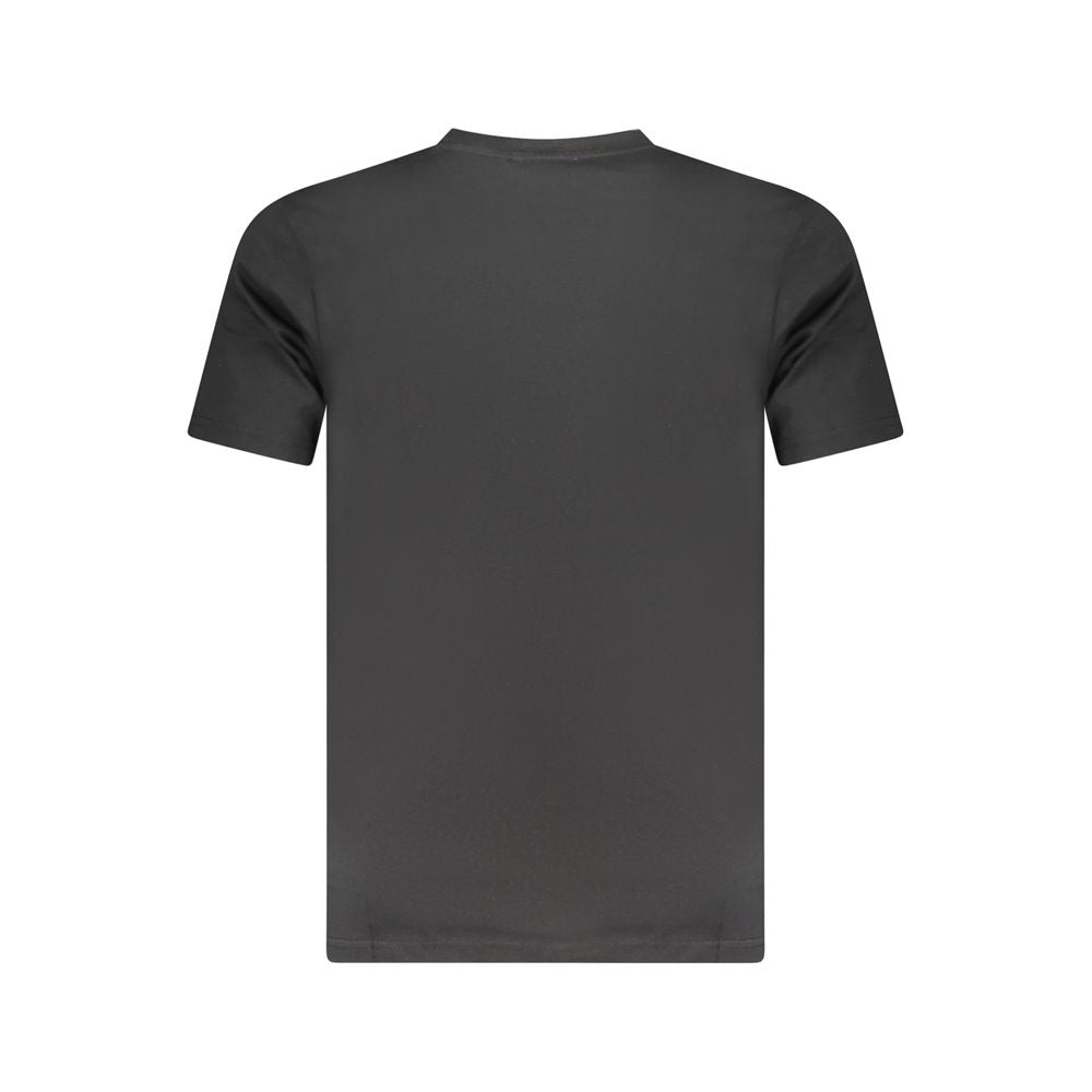T-shirt noir en coton pour homme