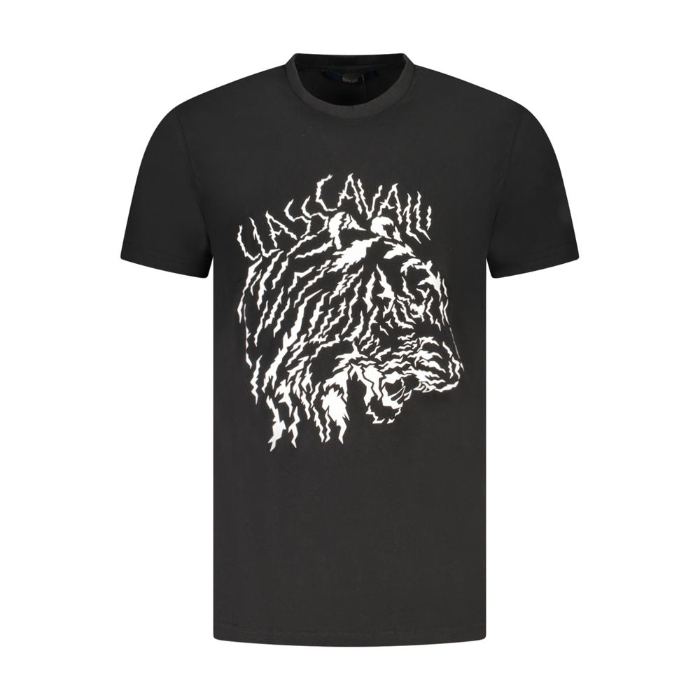 T-shirt noir en coton pour homme