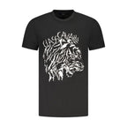 T-shirt noir en coton pour homme