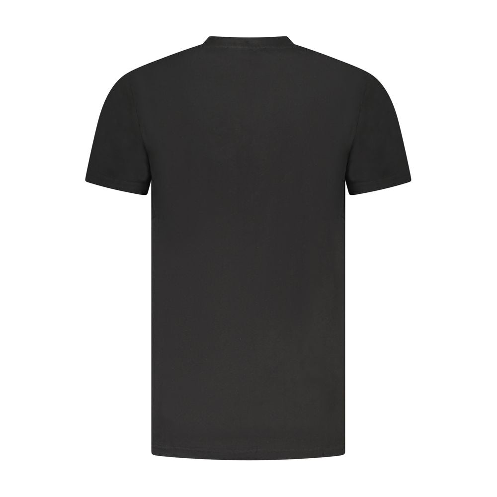 T-shirt noir en coton pour homme