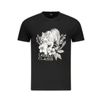 T-shirt noir en coton pour homme