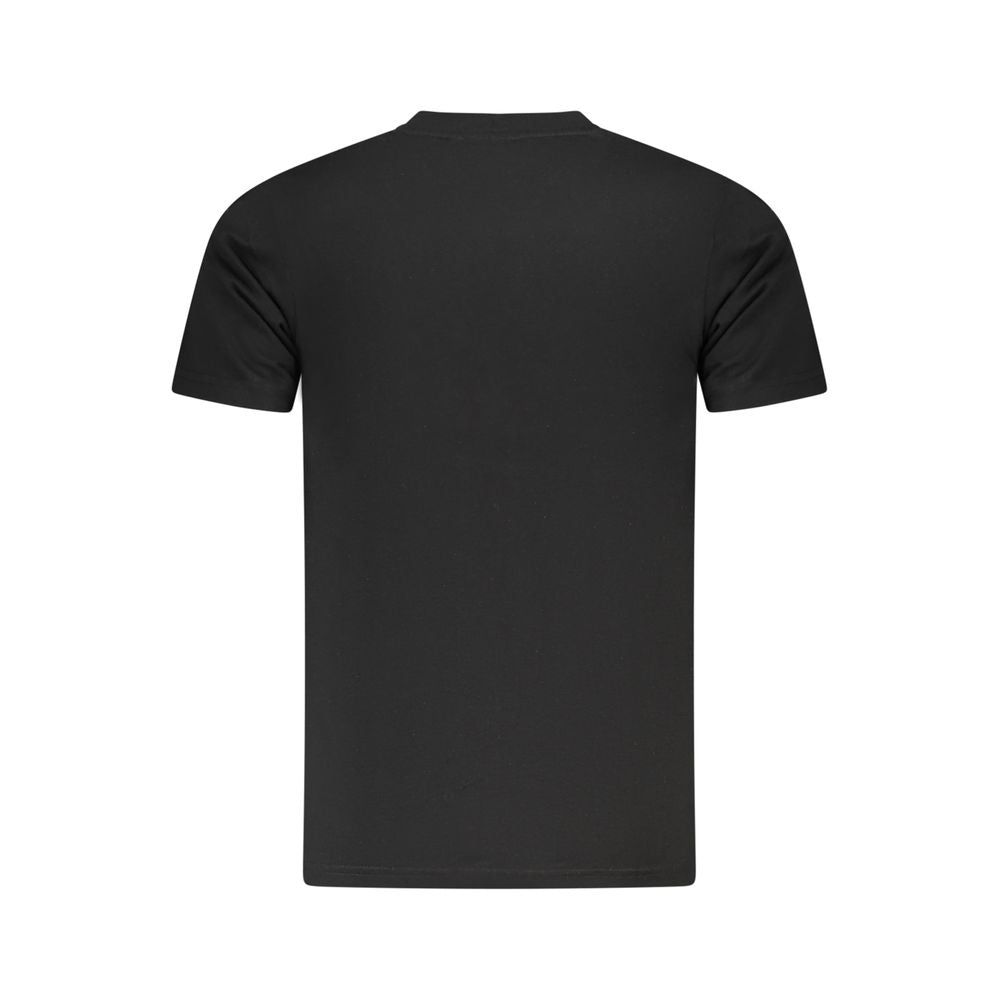T-shirt noir en coton pour homme