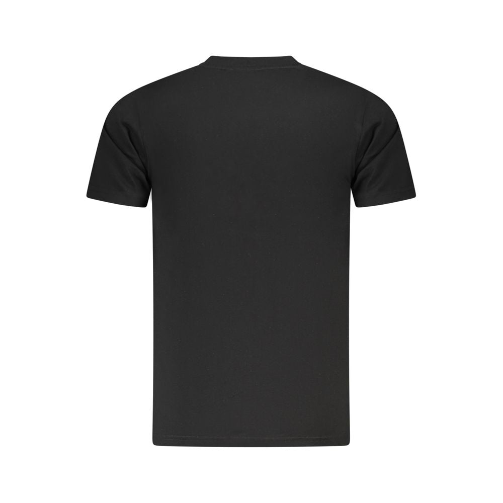 T-shirt noir en coton pour homme