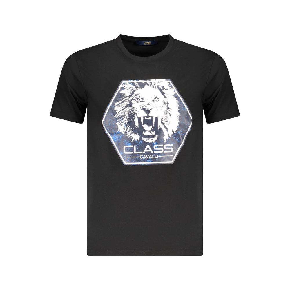 T-shirt noir en coton pour homme
