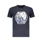 T-shirt bleu en coton pour homme