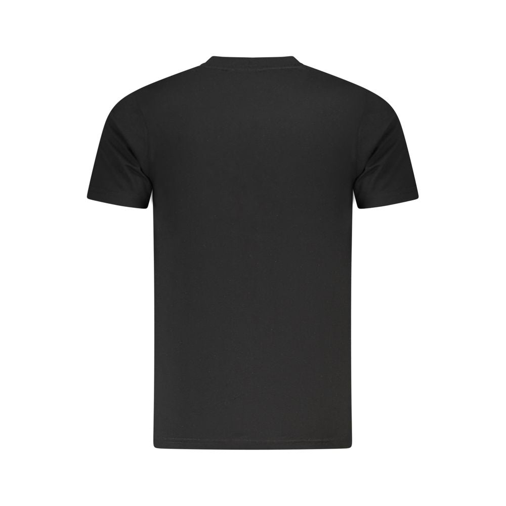 T-shirt noir en coton pour homme
