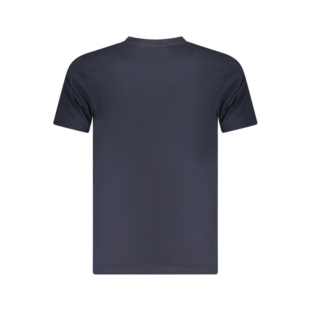 T-shirt bleu en coton pour homme