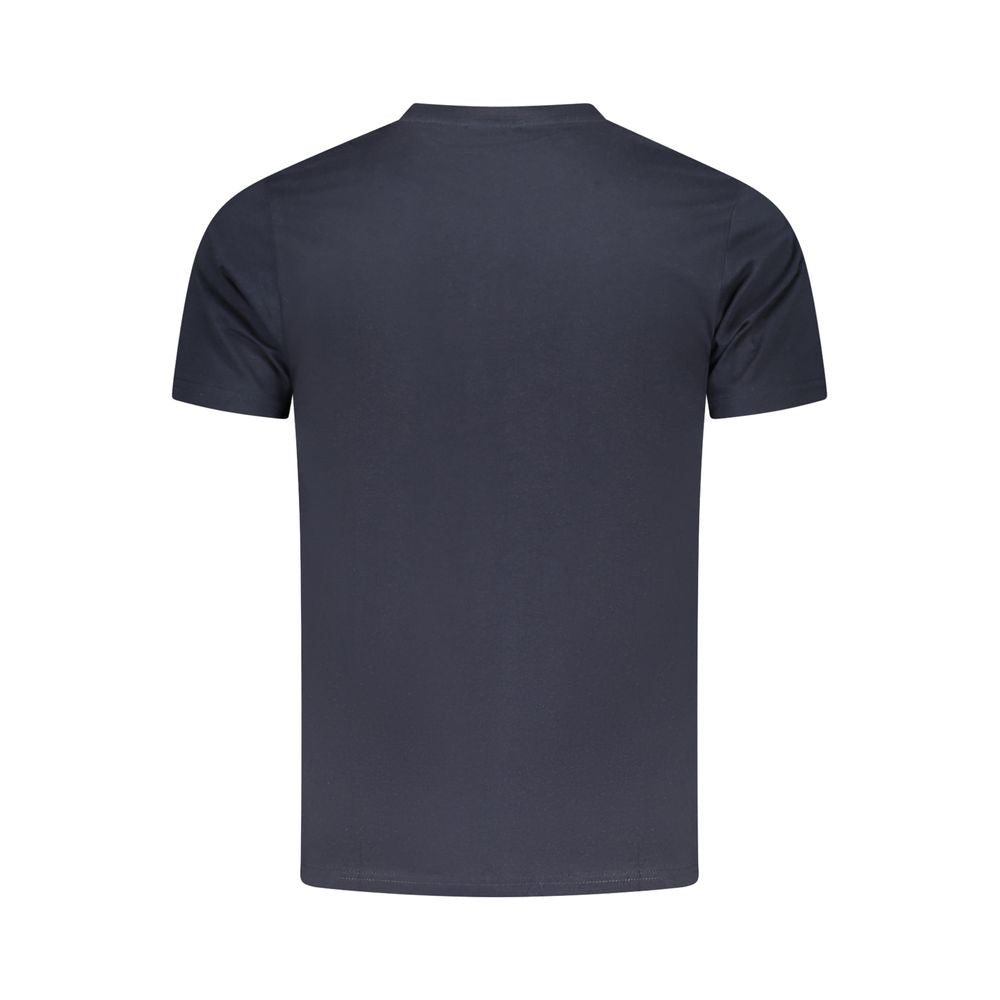 T-shirt bleu en coton pour homme