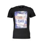 T-shirt noir en coton pour homme