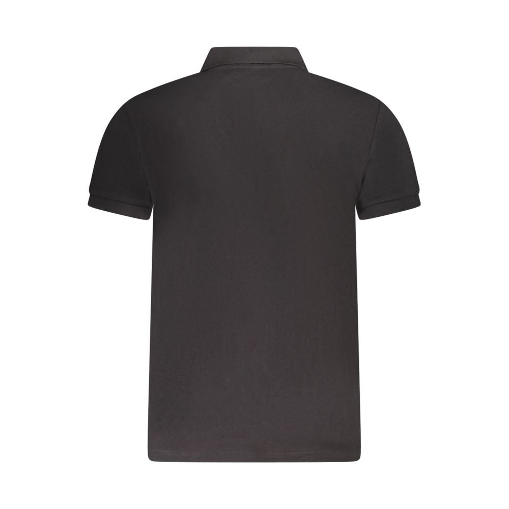Polo homme en coton noir