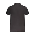 Polo homme en coton noir