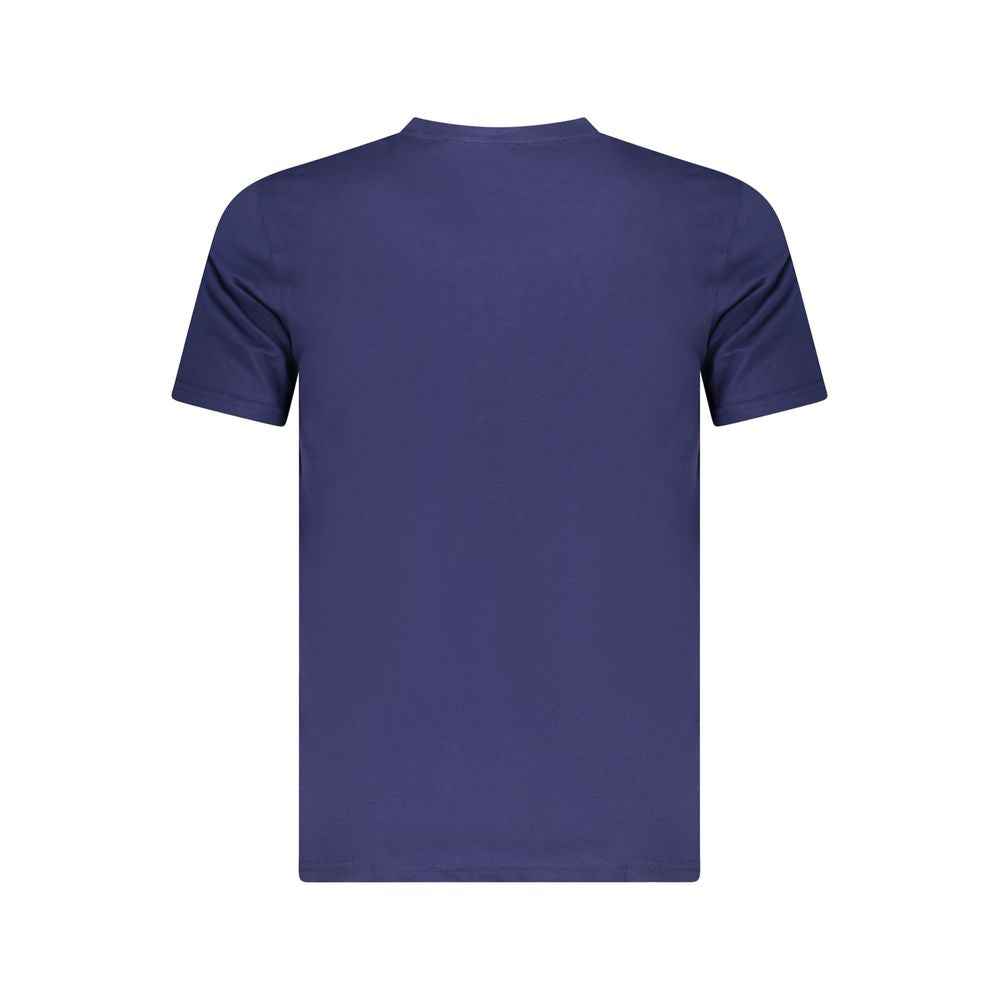 T-shirt bleu en coton pour homme