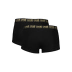 Boxer homme en coton noir