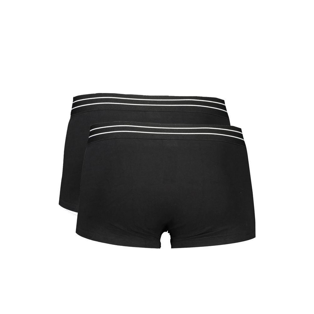 Boxer homme en coton noir