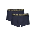 Boxer homme en coton bleu