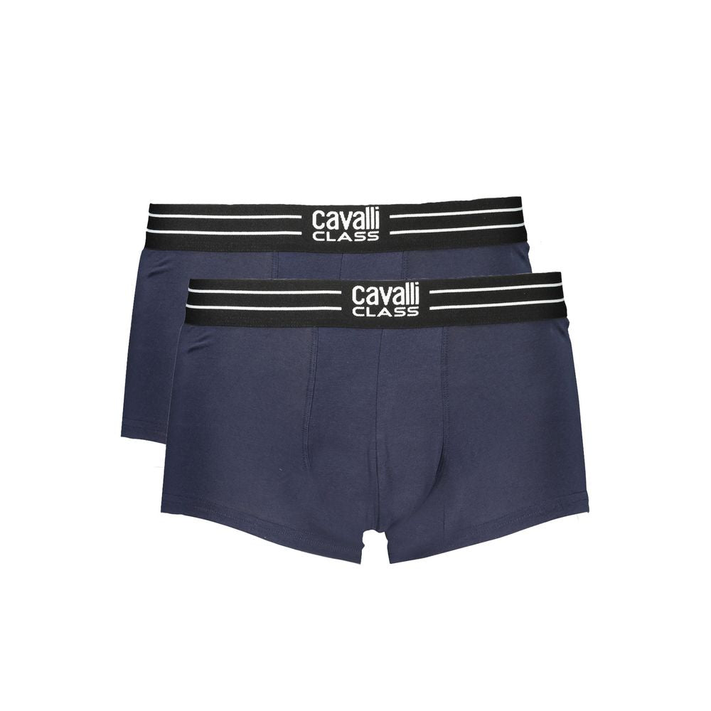 Boxer homme en coton bleu