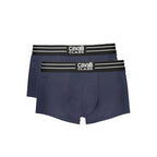 Boxer homme en coton bleu