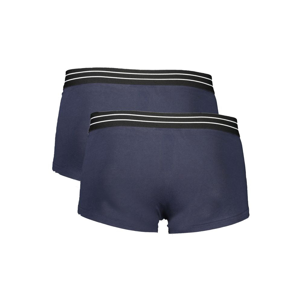 Boxer homme en coton bleu