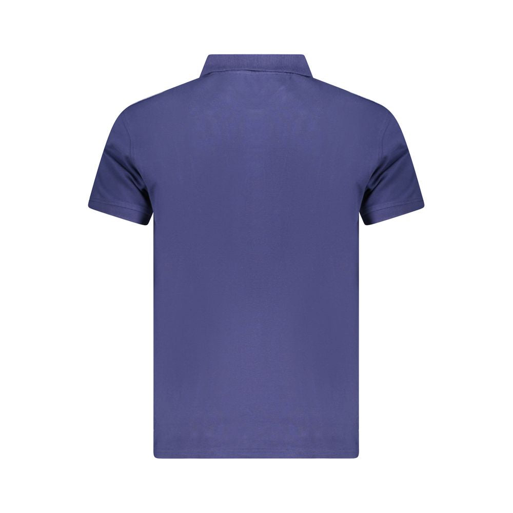 Polo homme en coton bleu