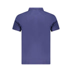 Polo homme en coton bleu