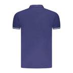 Polo homme en coton bleu