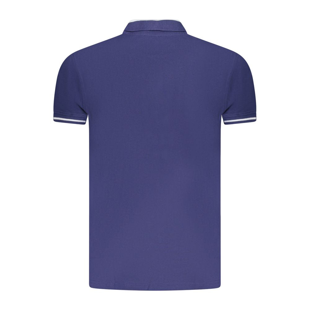 Polo homme en coton bleu