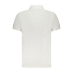 Cavalli Class White Cotton Men Polo Shirt