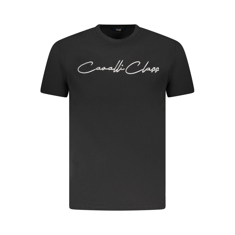 T-shirt noir en coton pour homme
