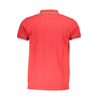Cavalli Class Red Cotton Men Polo Shirt