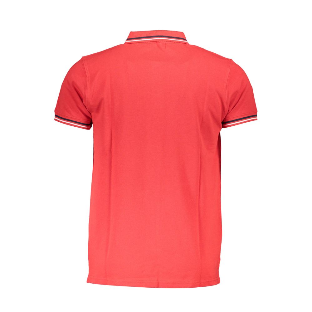 Cavalli Class Red Cotton Men Polo Shirt