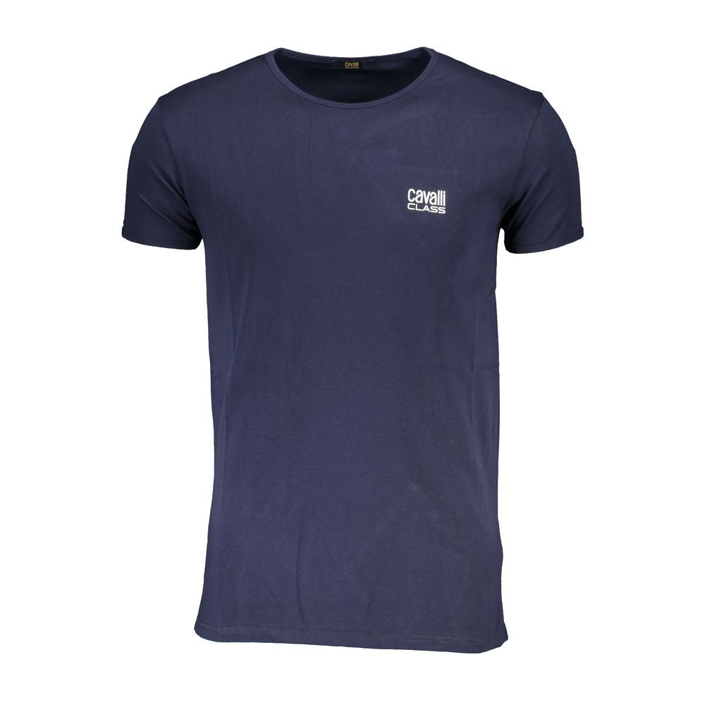 T-shirt bleu en coton