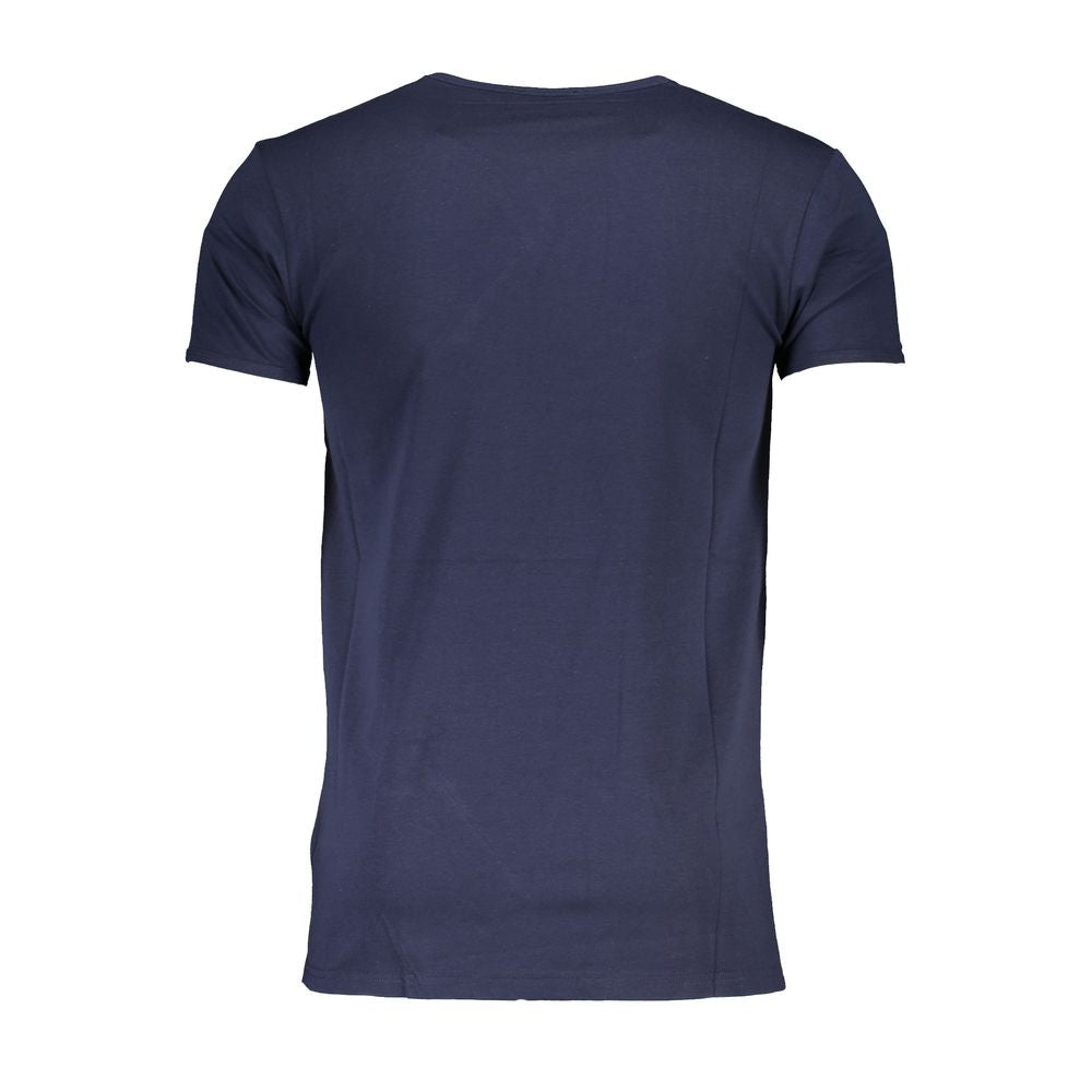 T-shirt bleu en coton