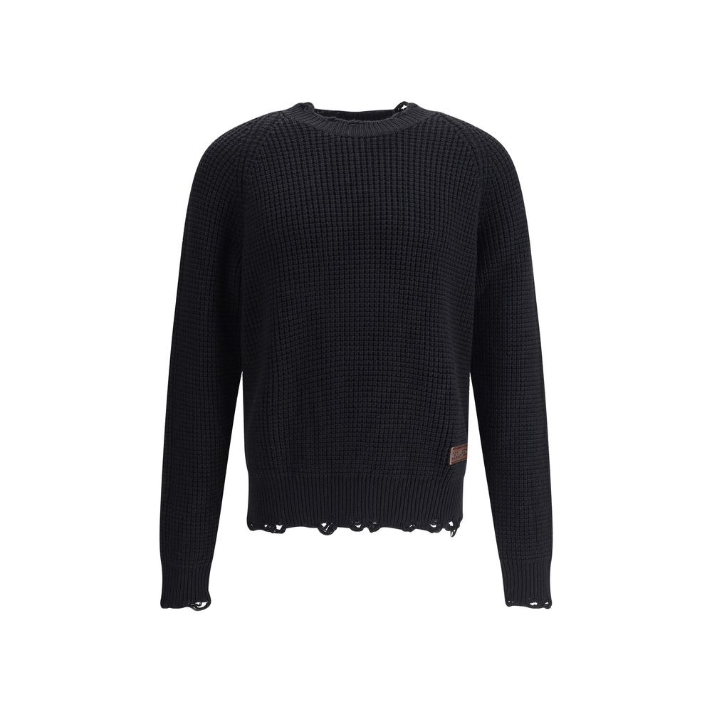 Dsquared² Black Wool Sweatshirt