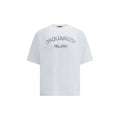 Dsquared² White Cotton T-Shirt - Broken-Luxury