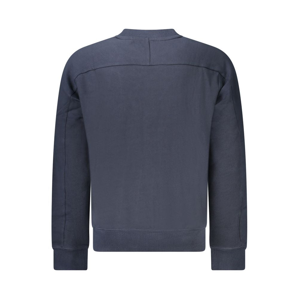 Hugo Boss Blue Cotton Men Sweater Hugo Boss