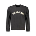 Guess Jeans Black Cotton Men Sweater Guess Jeans