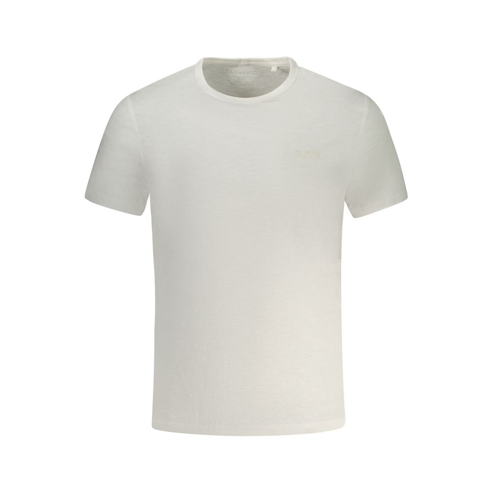 Guess Jeans Bianco Cotton Men T-Shirt Guess Jeans
