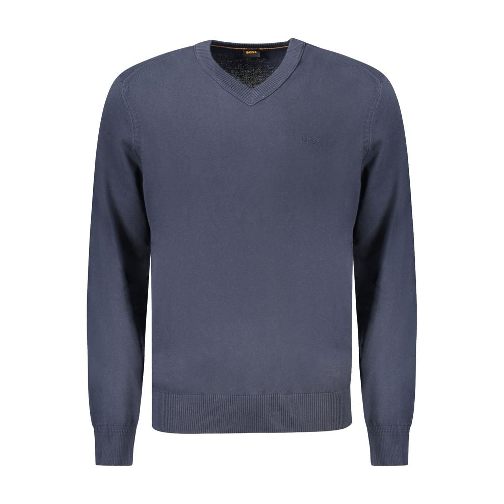 T-shirt à manches longues Hugo Boss en coton bleu pour homme