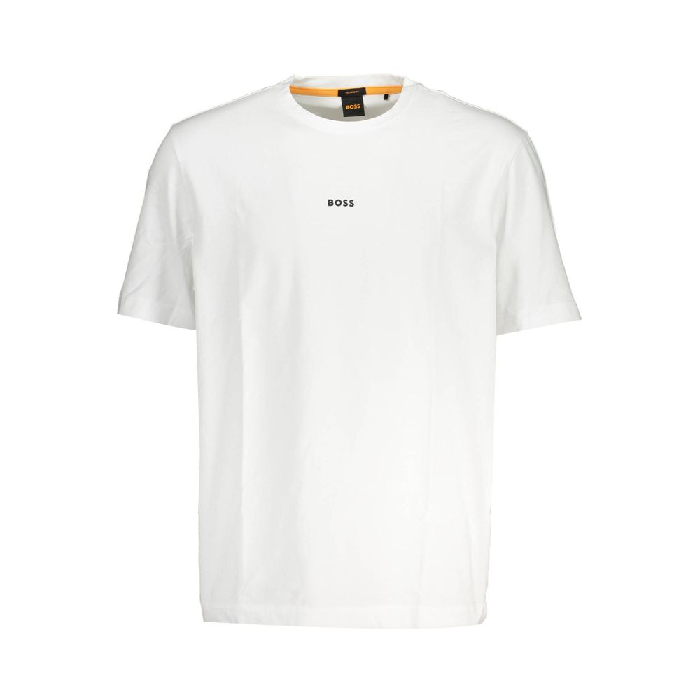 Hugo Boss White Organic Cotton Men T-Shirt Hugo Boss