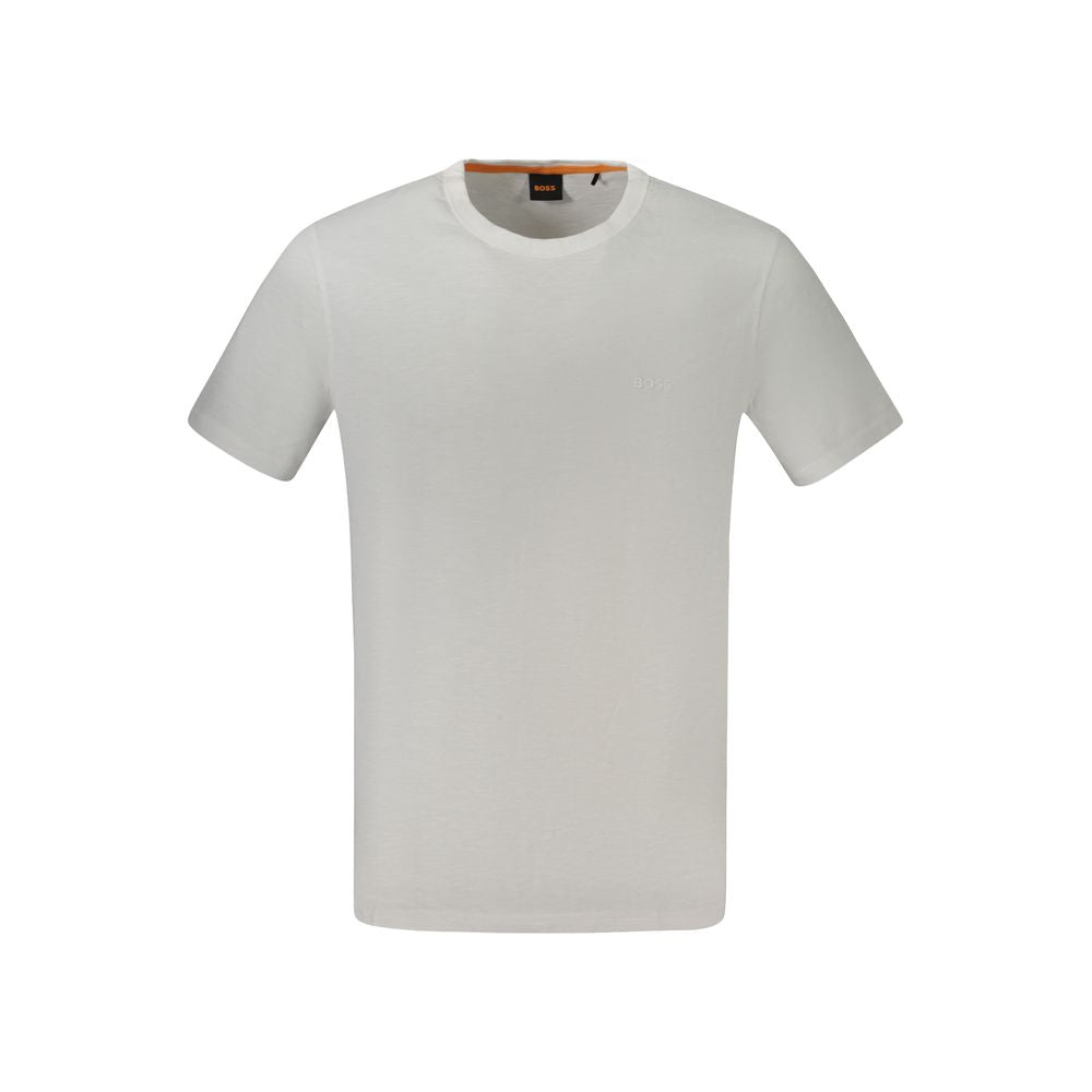 Hugo Boss Bianco Cotton Mens T-Shirt Hugo Boss