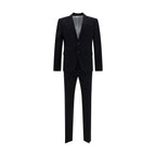 Dsquared² Black Fleece Wool Two-Piece Suit